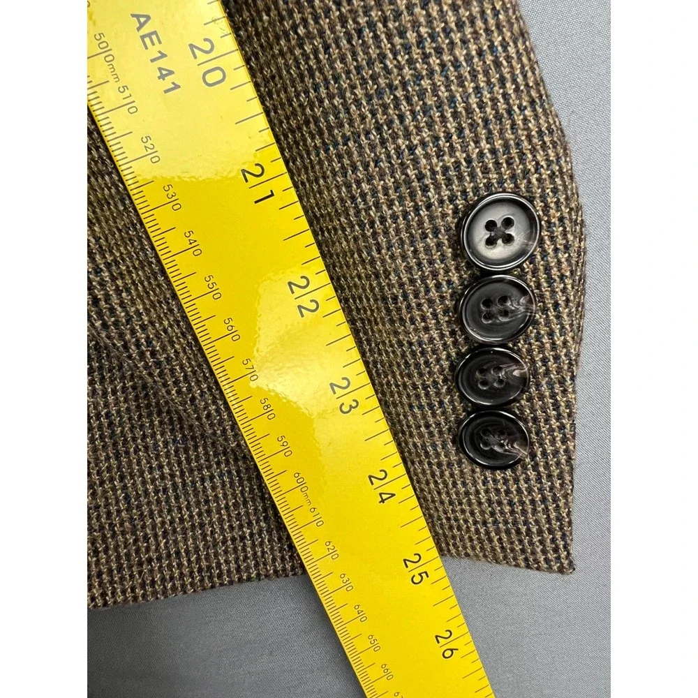 Lauren Ralph Lauren Blazer Mens 48R Brown 100% Wool Sport Coat 2 Button Preowned